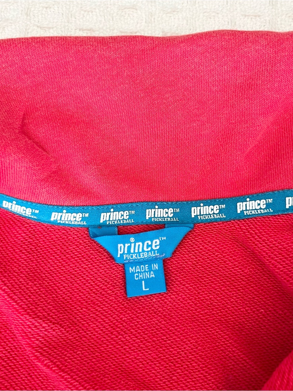 Prince Women's coral Half-Zip pickleball Pullover Sweater size Large - Picture 3 of 6